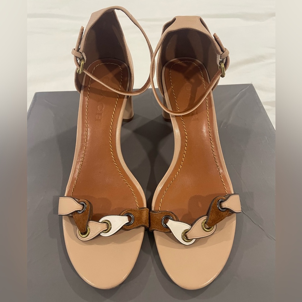 Coach Tan and Brown Women's Sandals